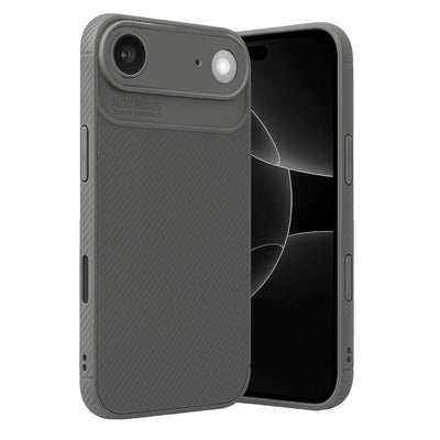 Apple İphone 17 Air Auto Focus Karbon Kapak - Gri