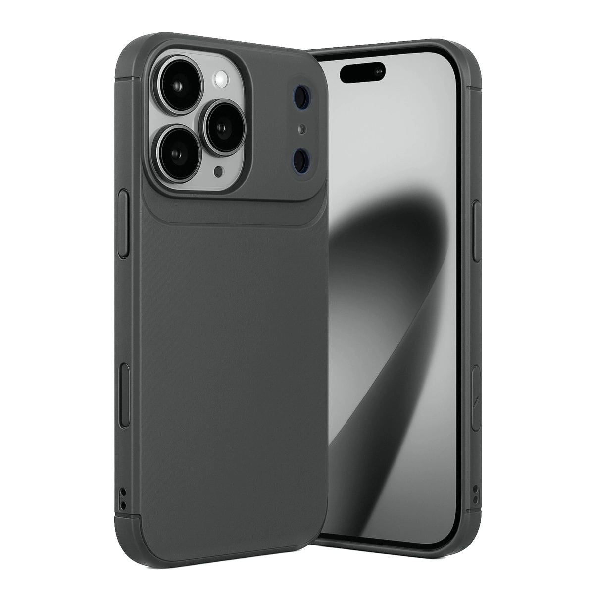 Apple İphone 17 Pro Max Auto Focus Karbon Kapak - Gri