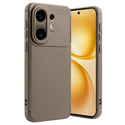 Newface Vivo X200 Fe Auto Focus Karbon Kapak -kahverengi
