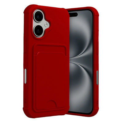 Apple İphone 17 Kelvin Kartvizitli Silikon - Kırmızı