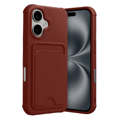 Apple İphone 17 Kelvin Kartvizitli Silikon - Bordo