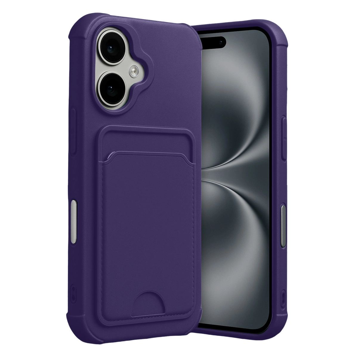 Apple İphone 17 Kelvin Kartvizitli Silikon - Derin Mor