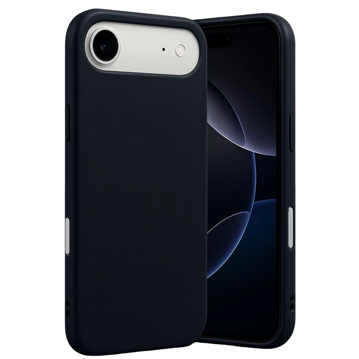 Apple İphone 17 Air Nano İçi Kadife Silikon - Siyah