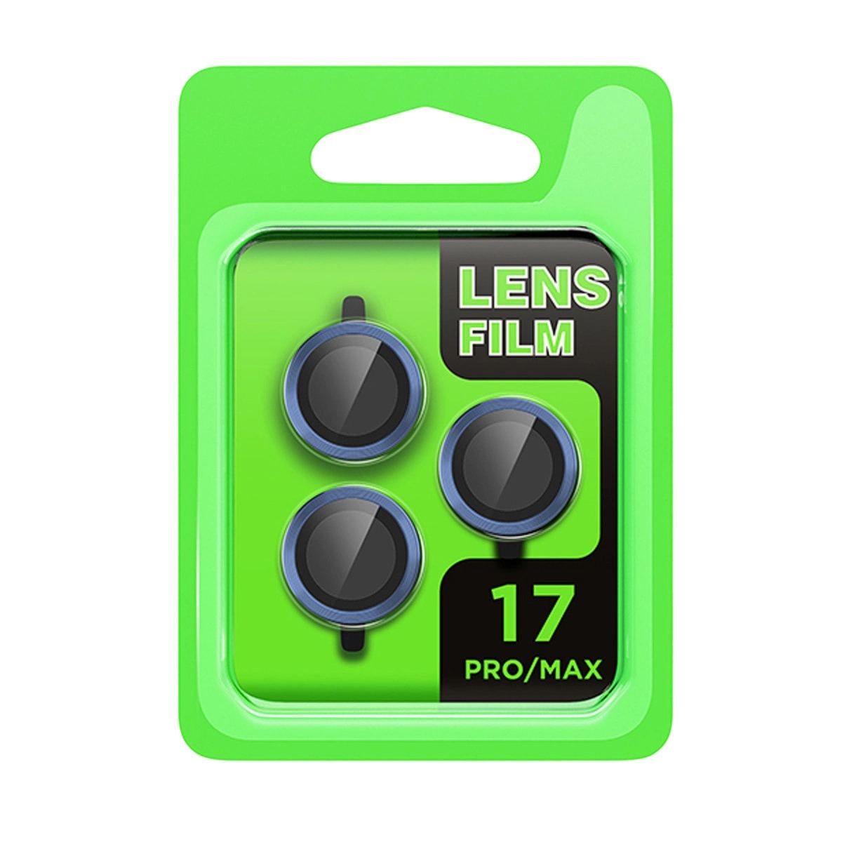 Apple İphone 17 Pro Raze Metal Kamera Lens - Koyu Mavi