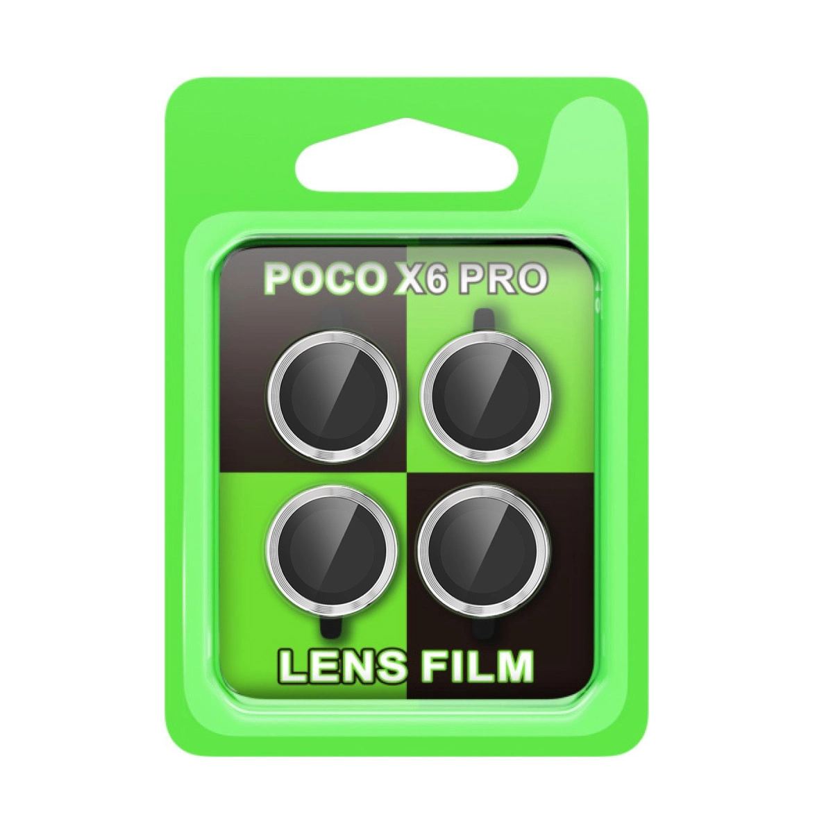 Xiaomi Poco X6 Pro Raze Metal Kamera Lens - Gümüş