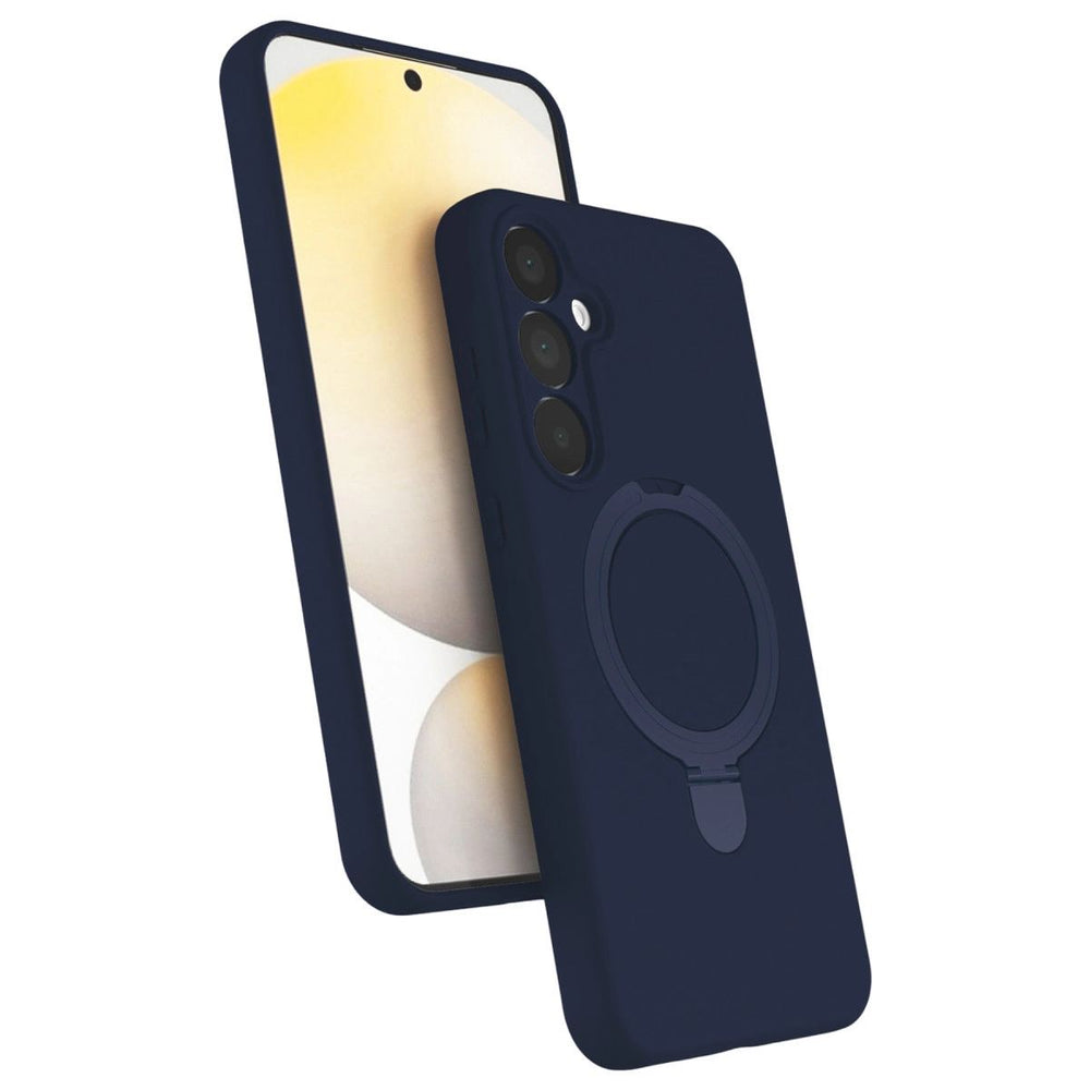 Samsung Galaxy A25 5g Regal Magsafe Standlı Kapak - Lacivert