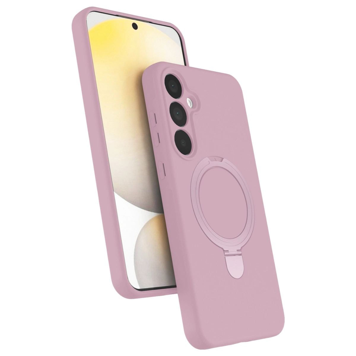 Samsung Galaxy A16 5g Regal Magsafe Standlı Kapak - Açık Pembe