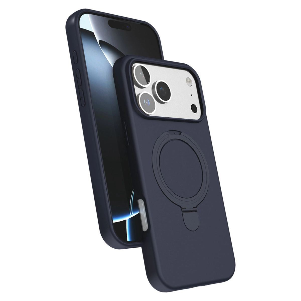 Apple İphone 17 Pro Max Regal Magsafe Standlı Kapak - Lacivert