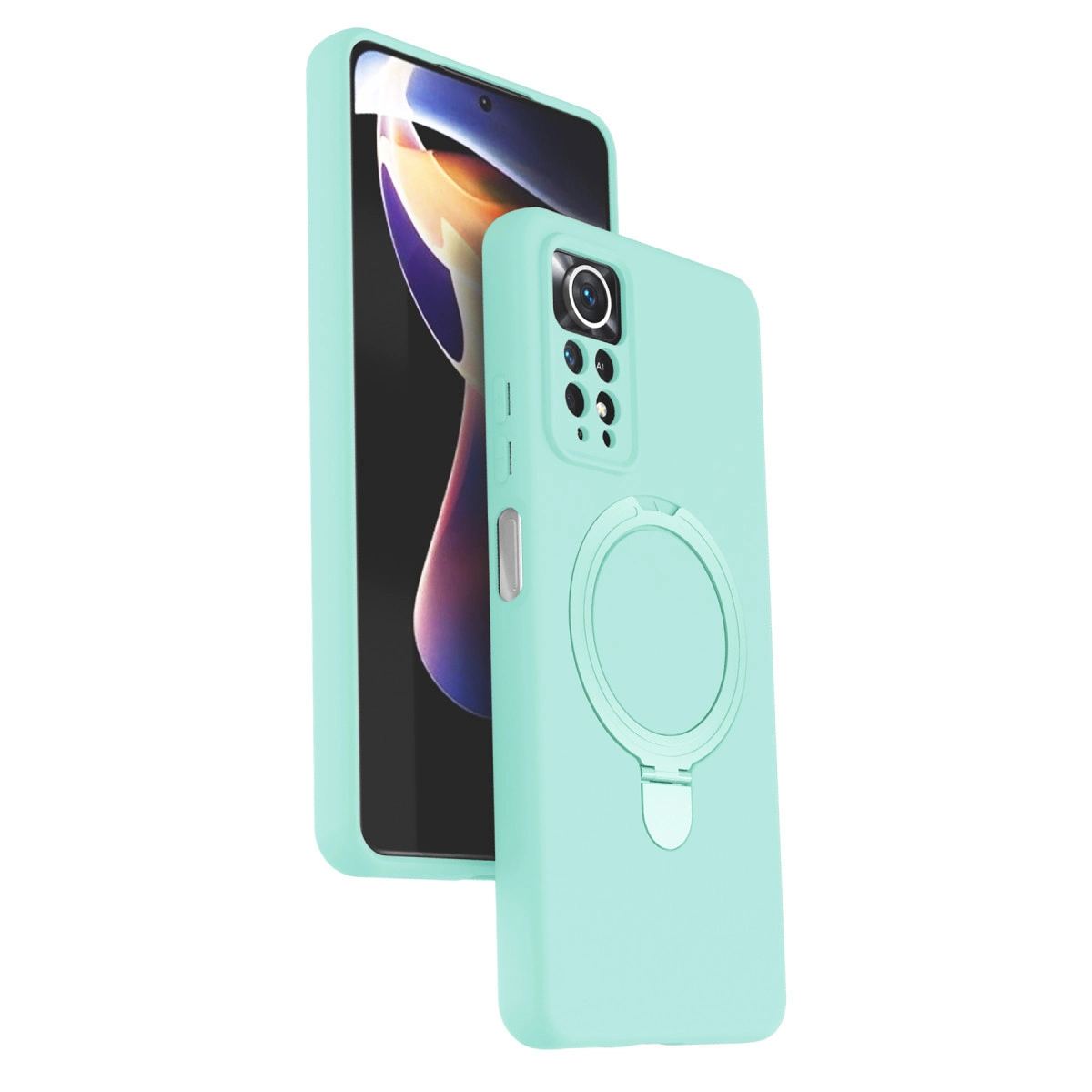 Xiaomi Redmi Note 12 Pro 4g Regal Magsafe Standlı Kapak - Su Yeşili