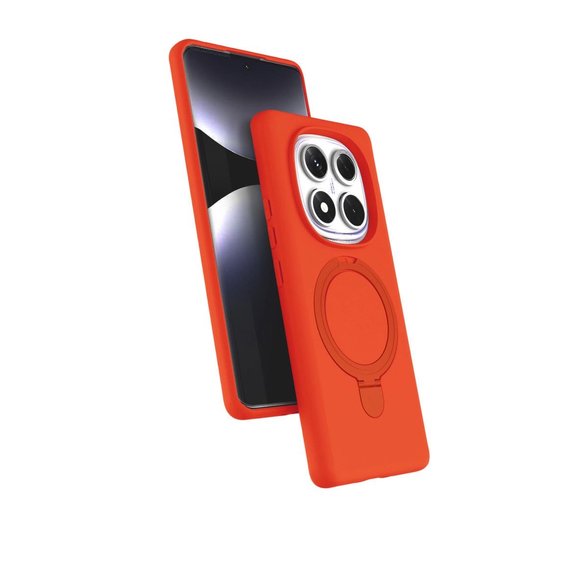 Xiaomi Redmi Note 14 Pro 4g Regal Magsafe Standlı Kapak - Turuncu