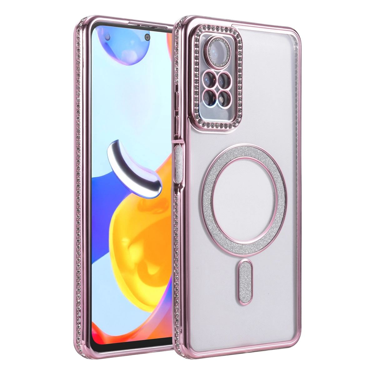 Xiaomi Redmi Note 12 Pro 4g Joke Simli Magneticsafe Kılıf - Pembe