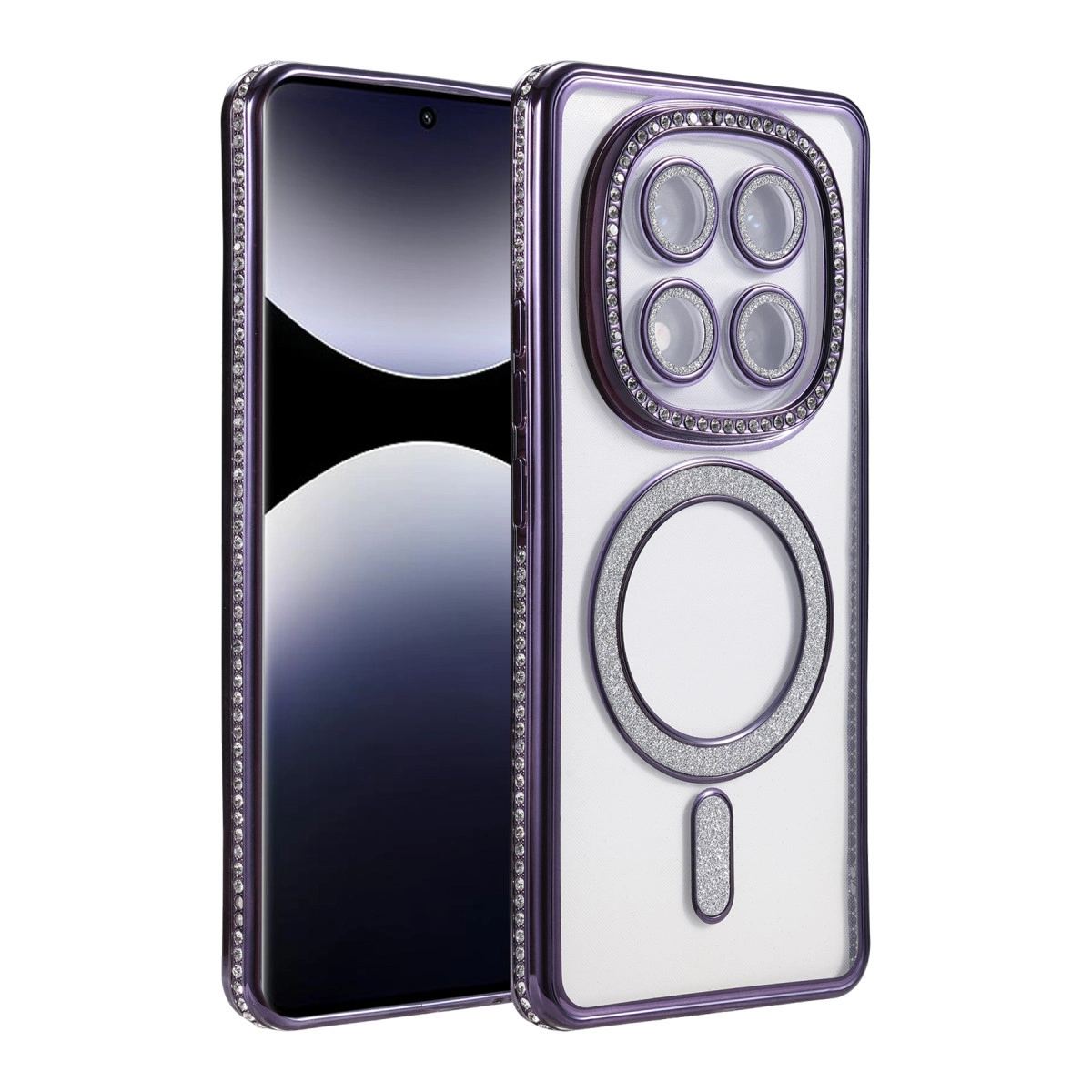 Xiaomi Redmi Note 14 Pro 5g Joke Simli Magneticsafe Kılıf - Derin Mor