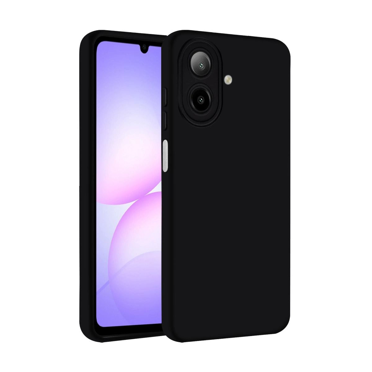 Samsung Galaxy A07 4g Nano İçi Kadife Silikon - Siyah