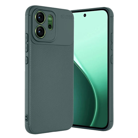 Oppo Reno 14f Auto Focus Karbon Kapak - Koyu Yeşil
