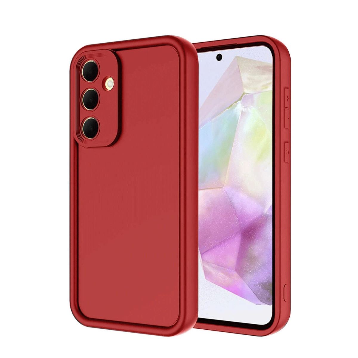 Samsung Galaxy A17 5g Viera Silikon - Kırmızı