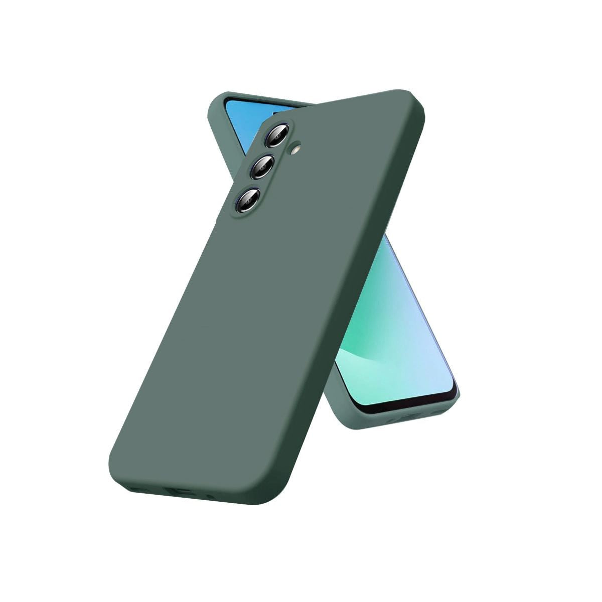 Samsung Galaxy A17 5g Nano İçi Kadife Silikon - Koyu Yeşil