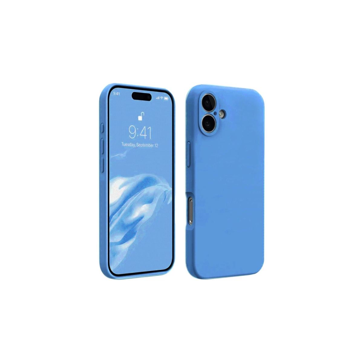 Apple İphone 16 Kılıf First Silikon - Mavi