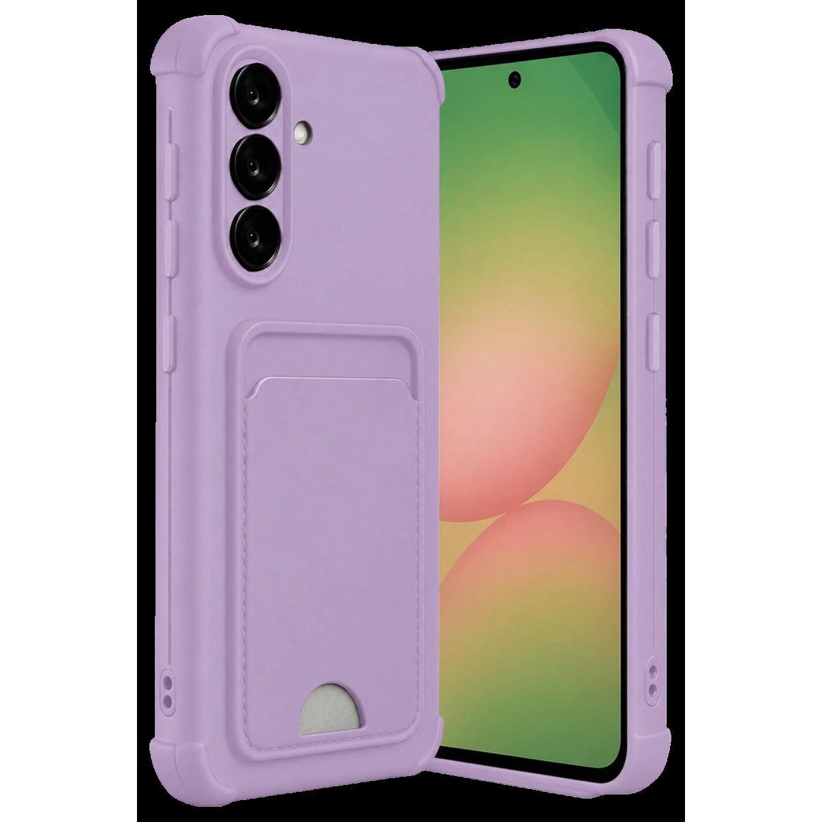 Samsung Galaxy A17 5g Kelvin Kartvizitli Silikon - Lila