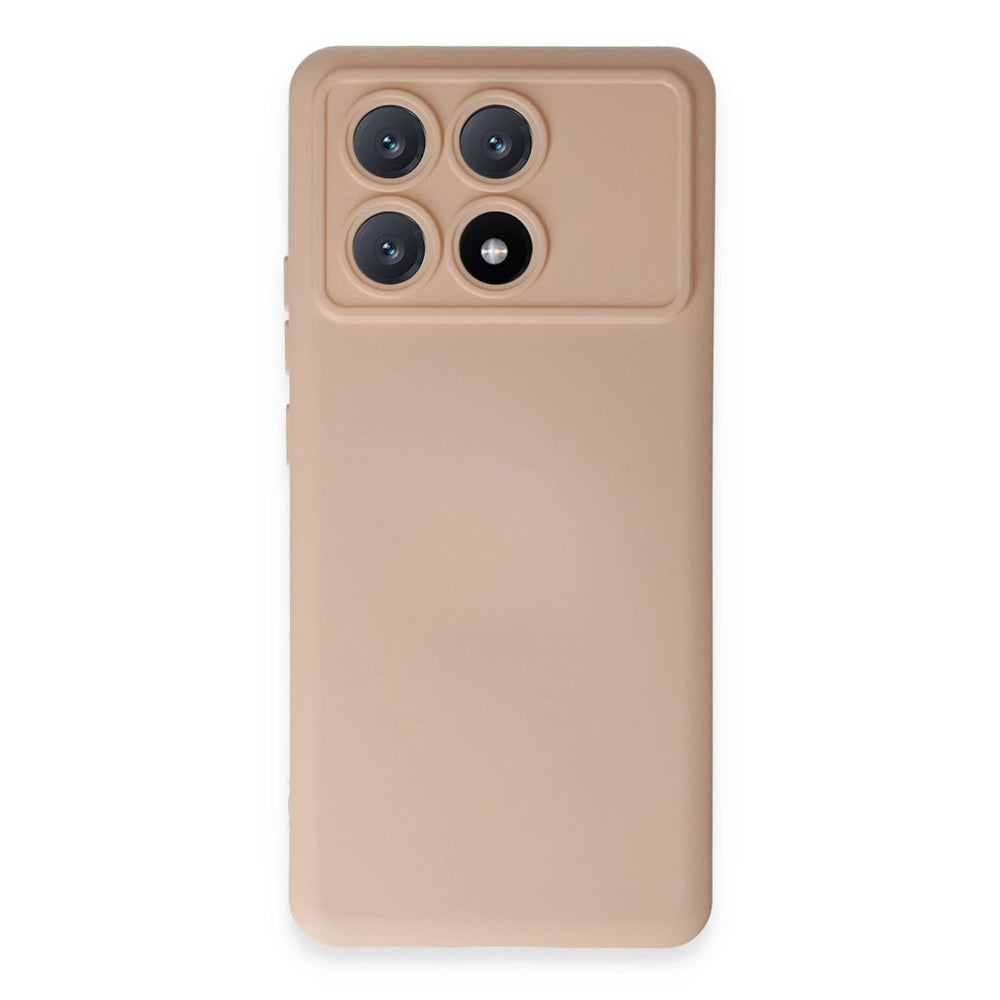 Xiaomi Poco X6 Pro Kılıf Nano İçi Kadife Silikon - Pudra