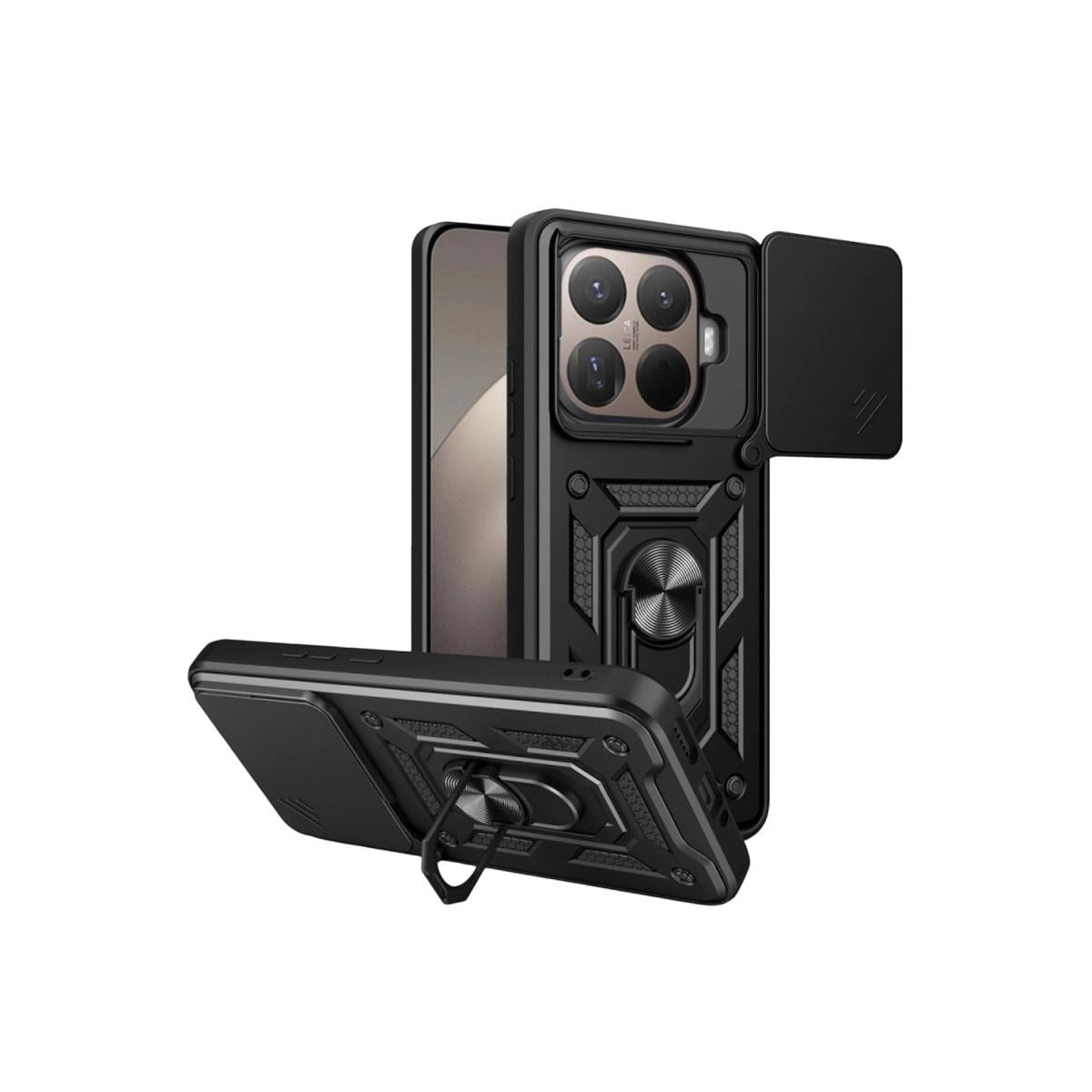 Xiaomi Mi 15t Pro Pars Lens Yüzüklü Silikon - Siyah