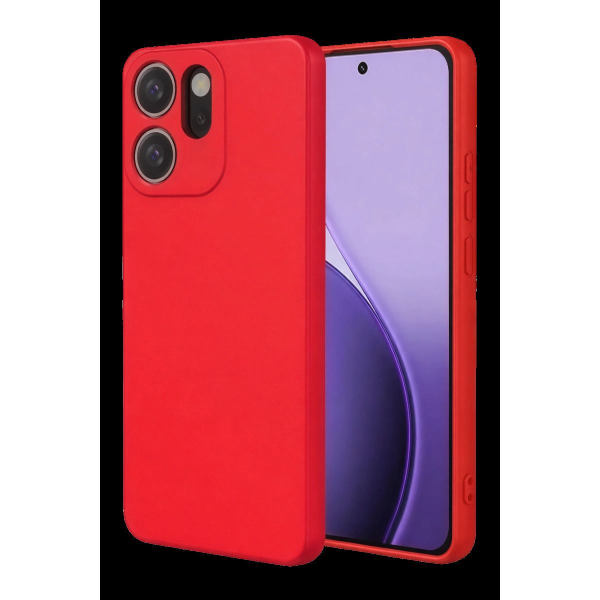 Oppo Reno 14f First Silikon - Kırmızı