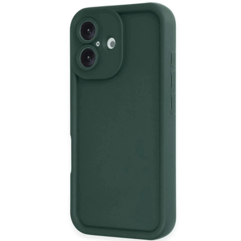Apple İphone 16 Kılıf Viera Silikon - Koyu Yeşil