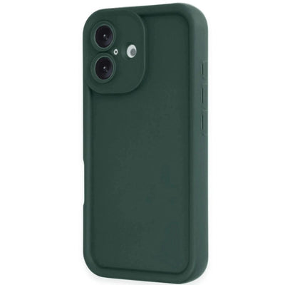 Apple İphone 16 Kılıf Viera Silikon - Koyu Yeşil