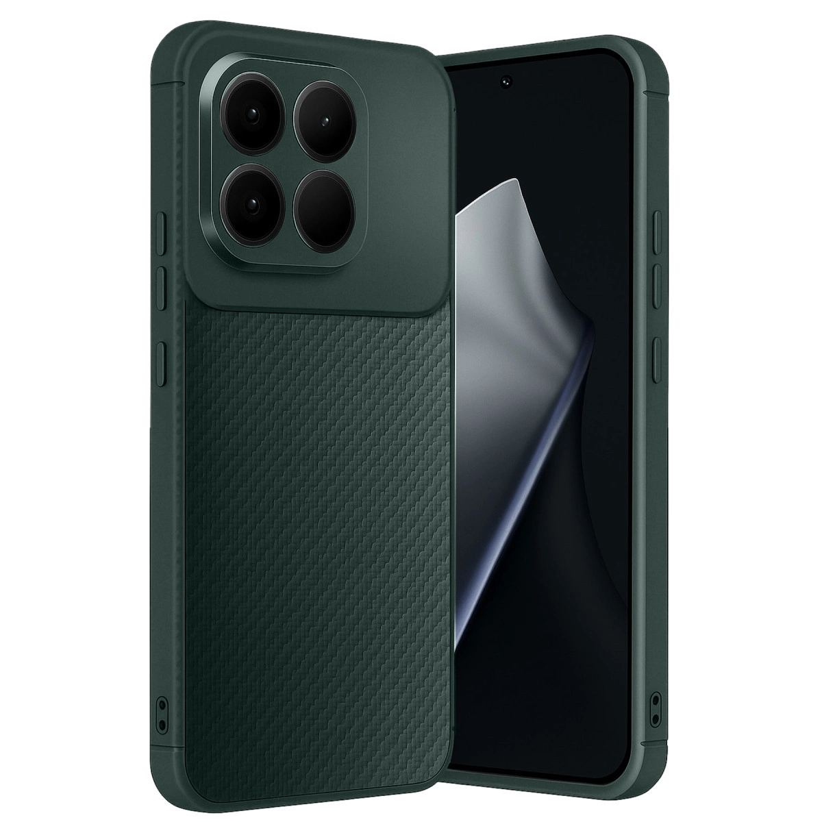 Xiaomi Mi 15t Auto Focus Karbon Kapak - Koyu Yeşil