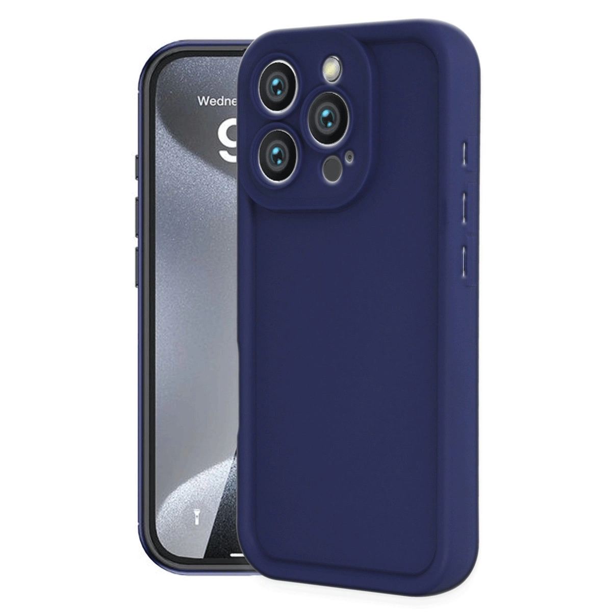 Apple İphone 16 Pro Max Kılıf Viera Silikon - Lacivert