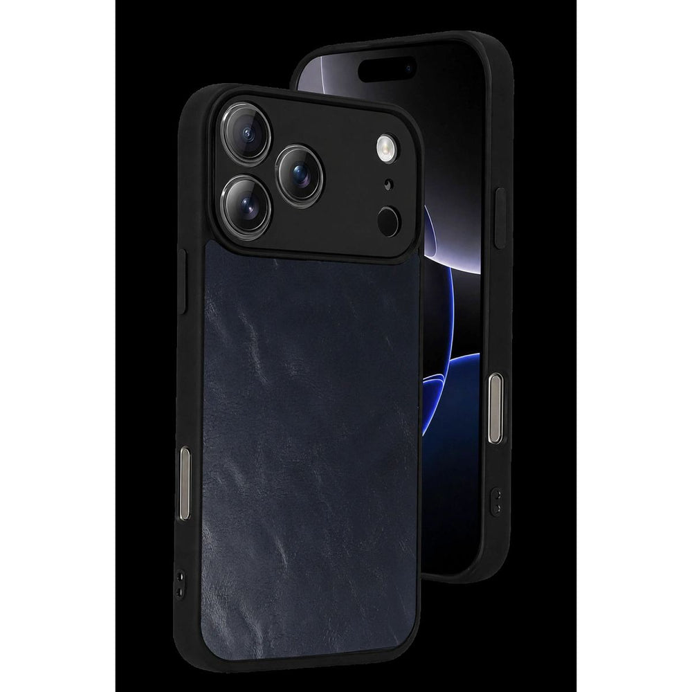 Apple İphone 17 Pro Aras Deri Kapak - Lacivert