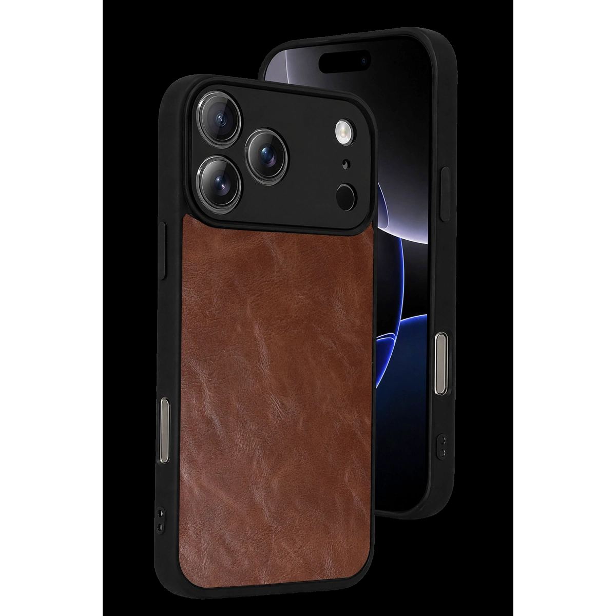 Apple İphone 17 Pro Max Aras Deri Kapak - Taba