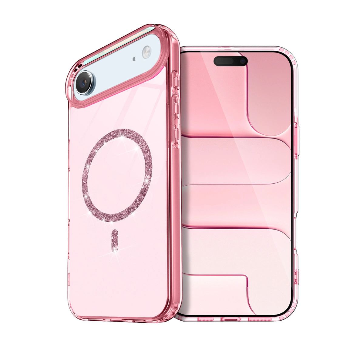 Apple İphone 17 Air Live Diamond Magsafe Kapak - Pembe