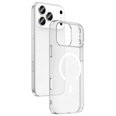 Apple İphone 17 Pro Max Combo Sert Şeffaf Magsafe Kapak - Şeffaf