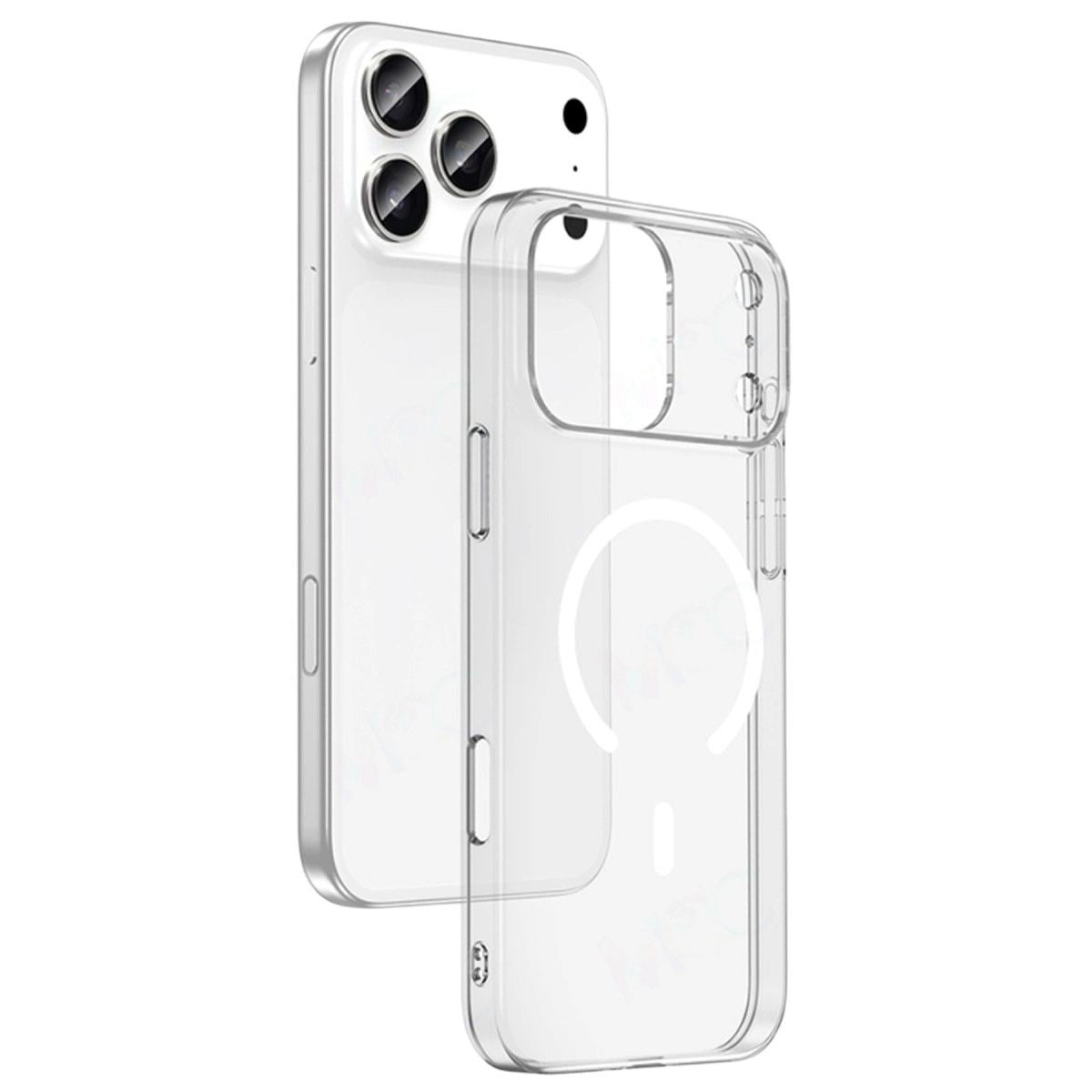 Apple İphone 17 Pro Max Combo Sert Şeffaf Magsafe Kapak - Şeffaf