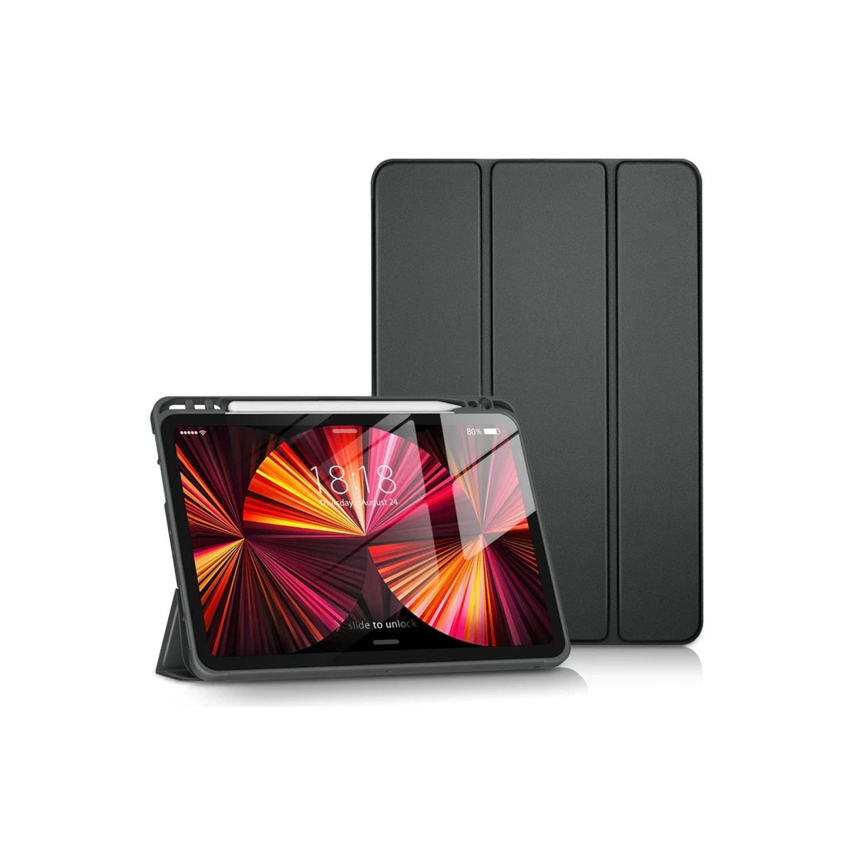 Apple İpad Pro 11 (2024) Kılıf Tablet Smart Kılıf - Siyah