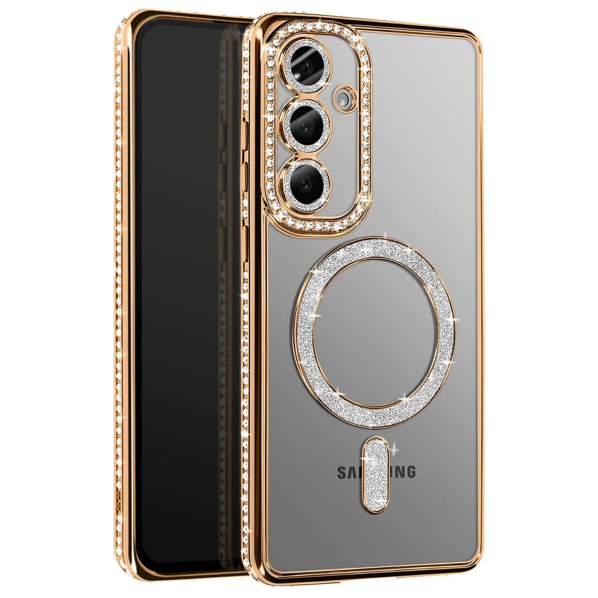 Joko Samsung Galaxy S26 Joke Simli Magneticsafe Kılıf - Gold