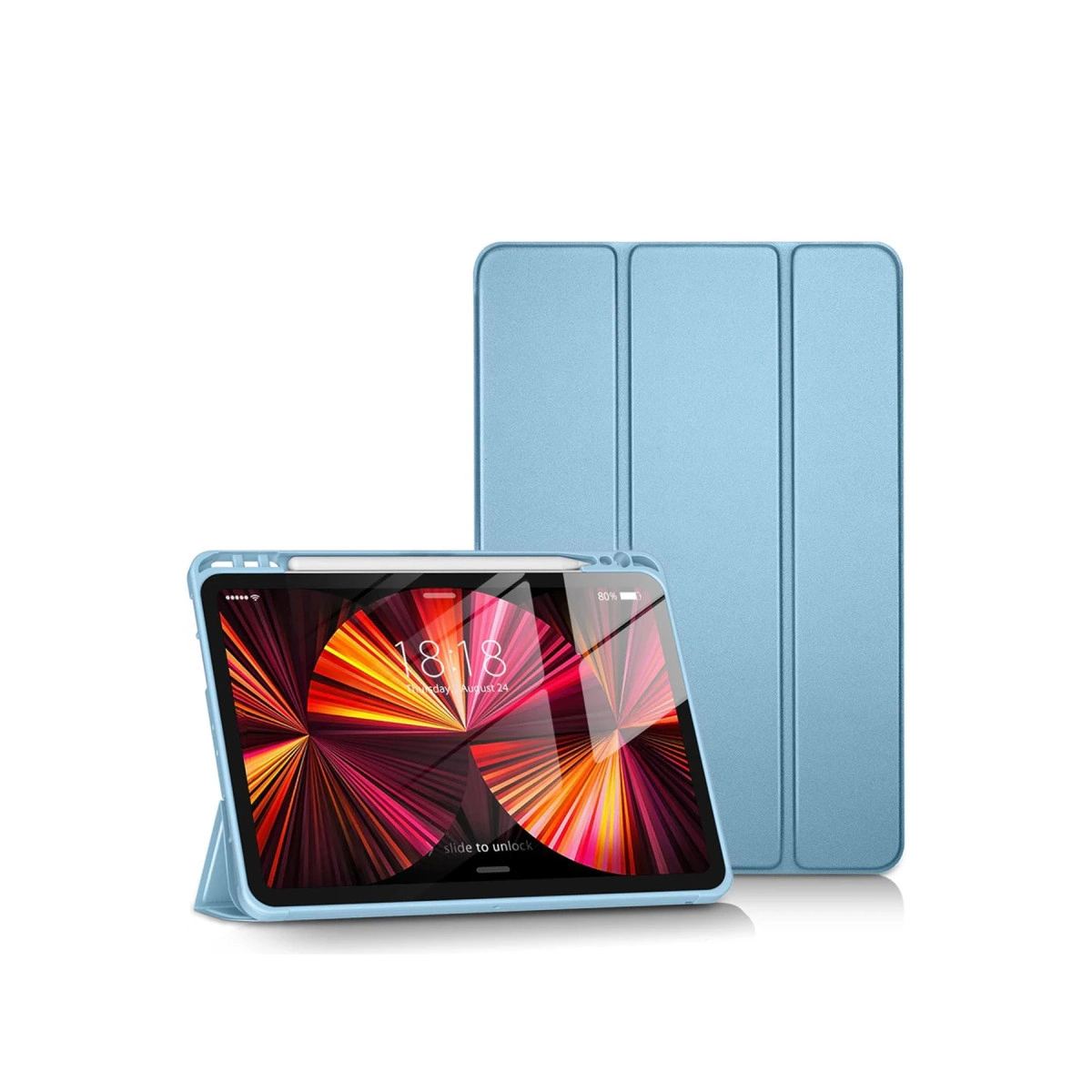 Apple İpad Pro 11 (2024) Kılıf Tablet Smart Kılıf - Mavi