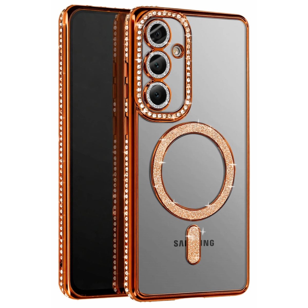 Joko Samsung Galaxy S26 Plus Joke Simli Magneticsafe Kılıf - Turuncu
