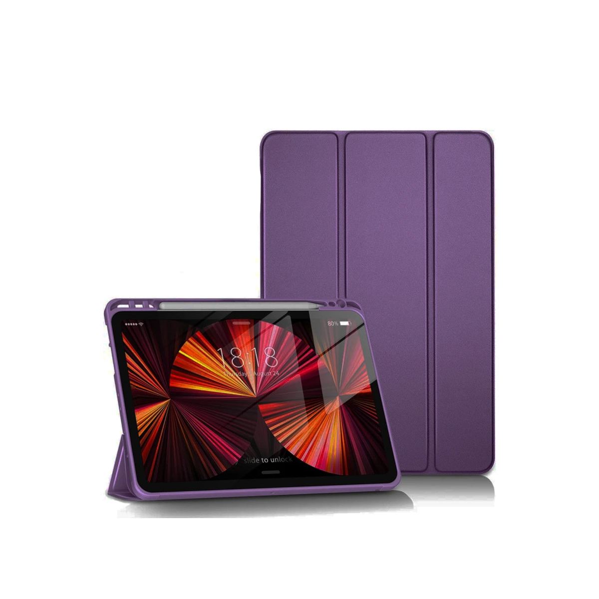 Apple İpad Pro 11 (2024) Kılıf Tablet Smart Kılıf - Mor