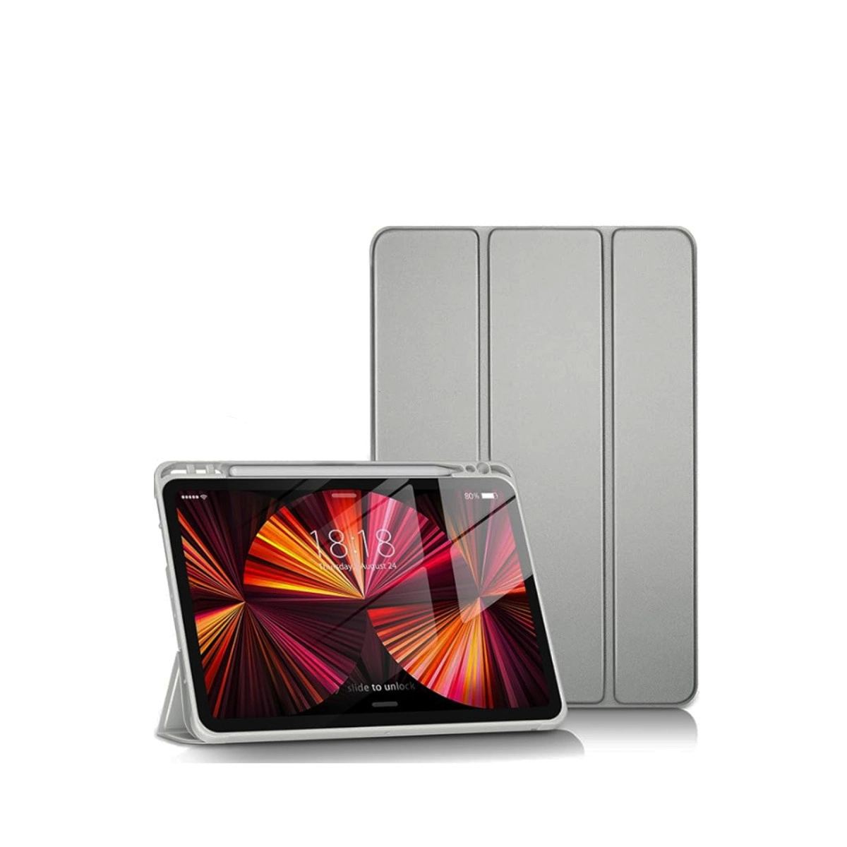 Apple İpad Pro 11 (2024) Kılıf Tablet Smart Kılıf - Gri