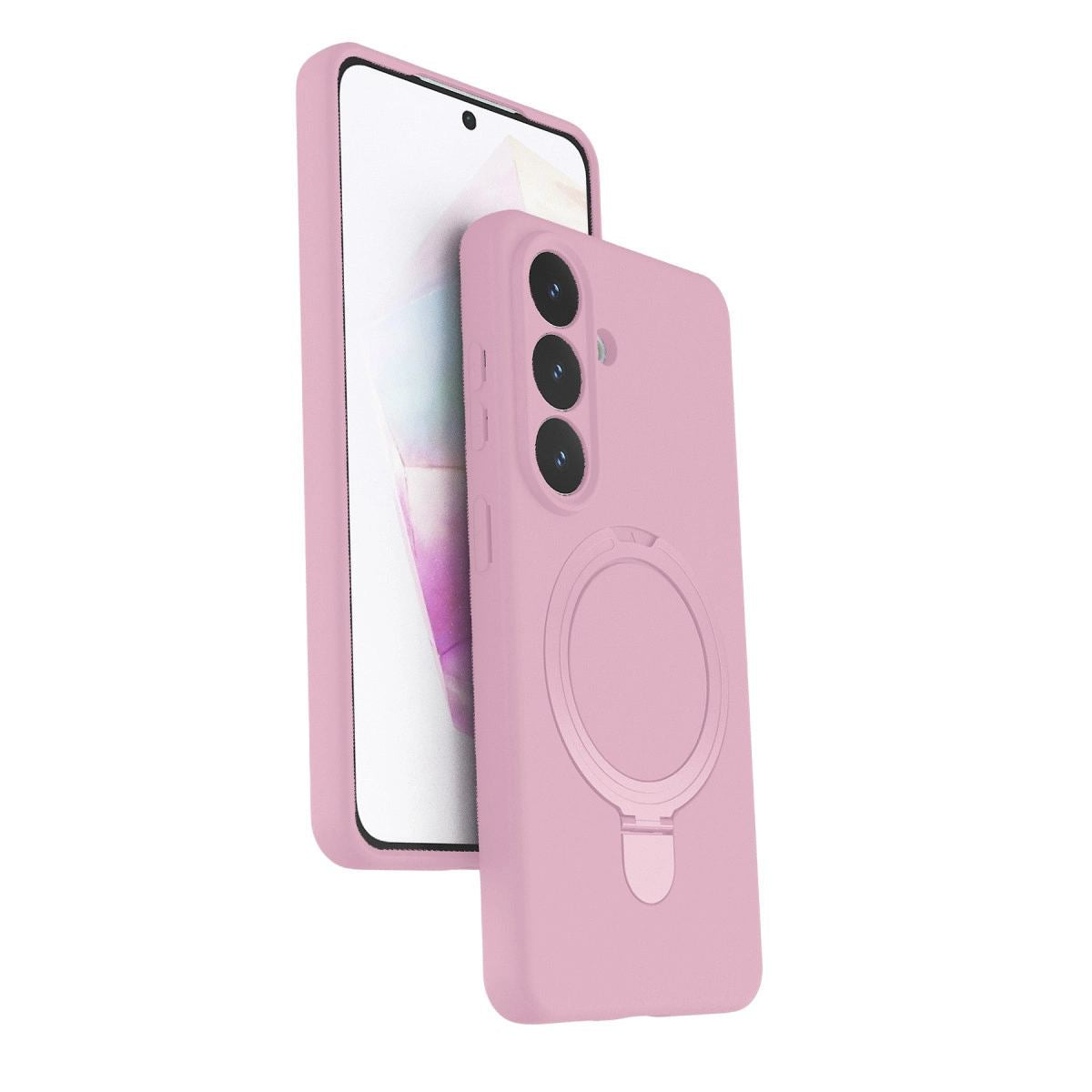 Samsung Galaxy S26 Plus Regal Magsafe Standlı Kapak - Açık Pembe