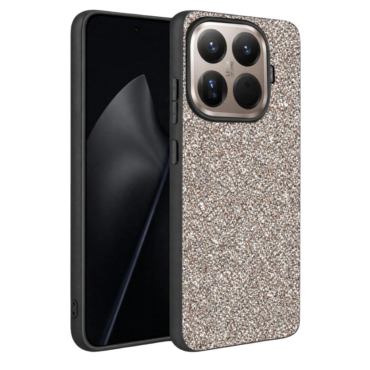 Onegif Xiaomi Mi 15t Pro Bright Simli Kapak - Gümüş