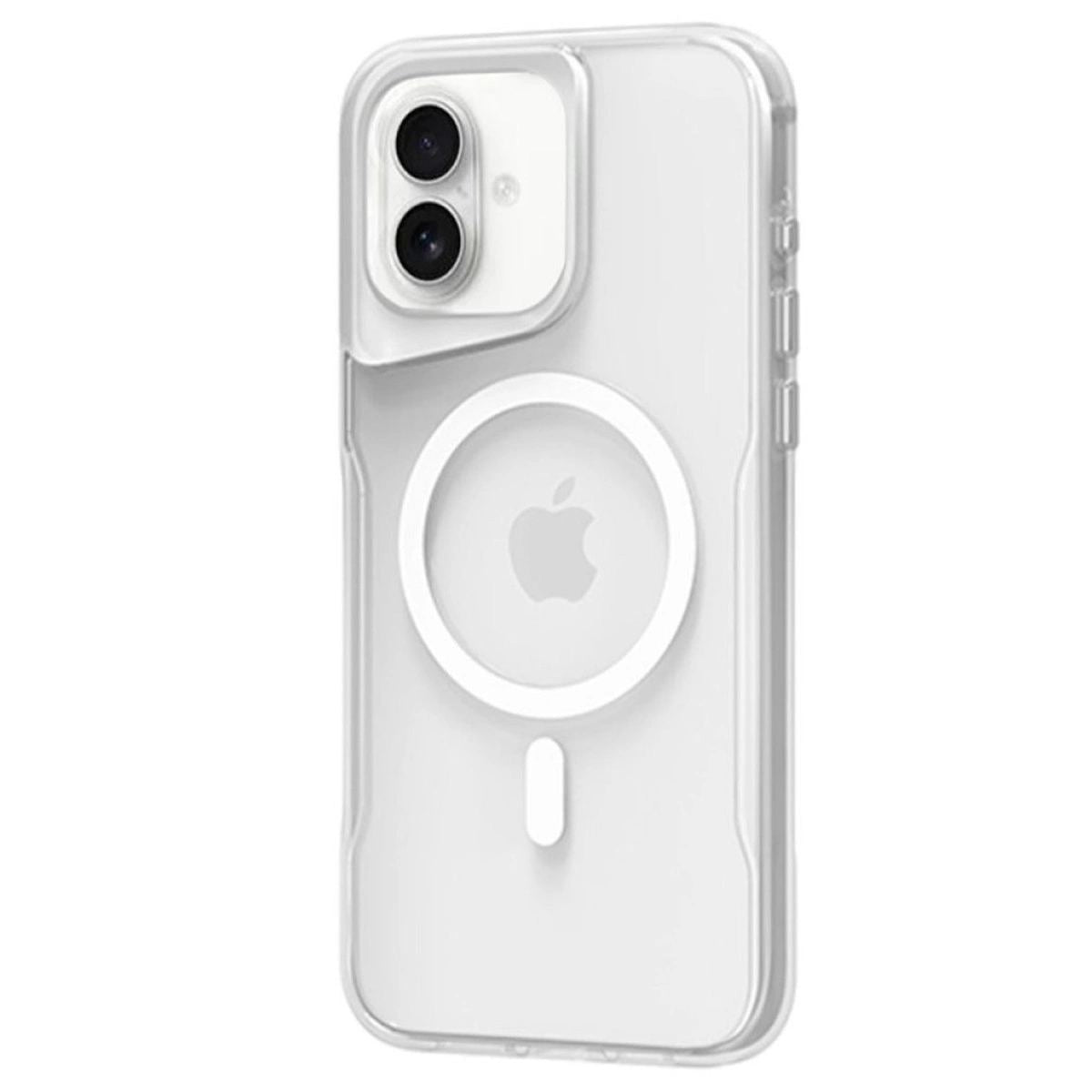 Apple İphone 16 Plus Kılıf Pc Poso Magsafe Kapak - Şeffaf
