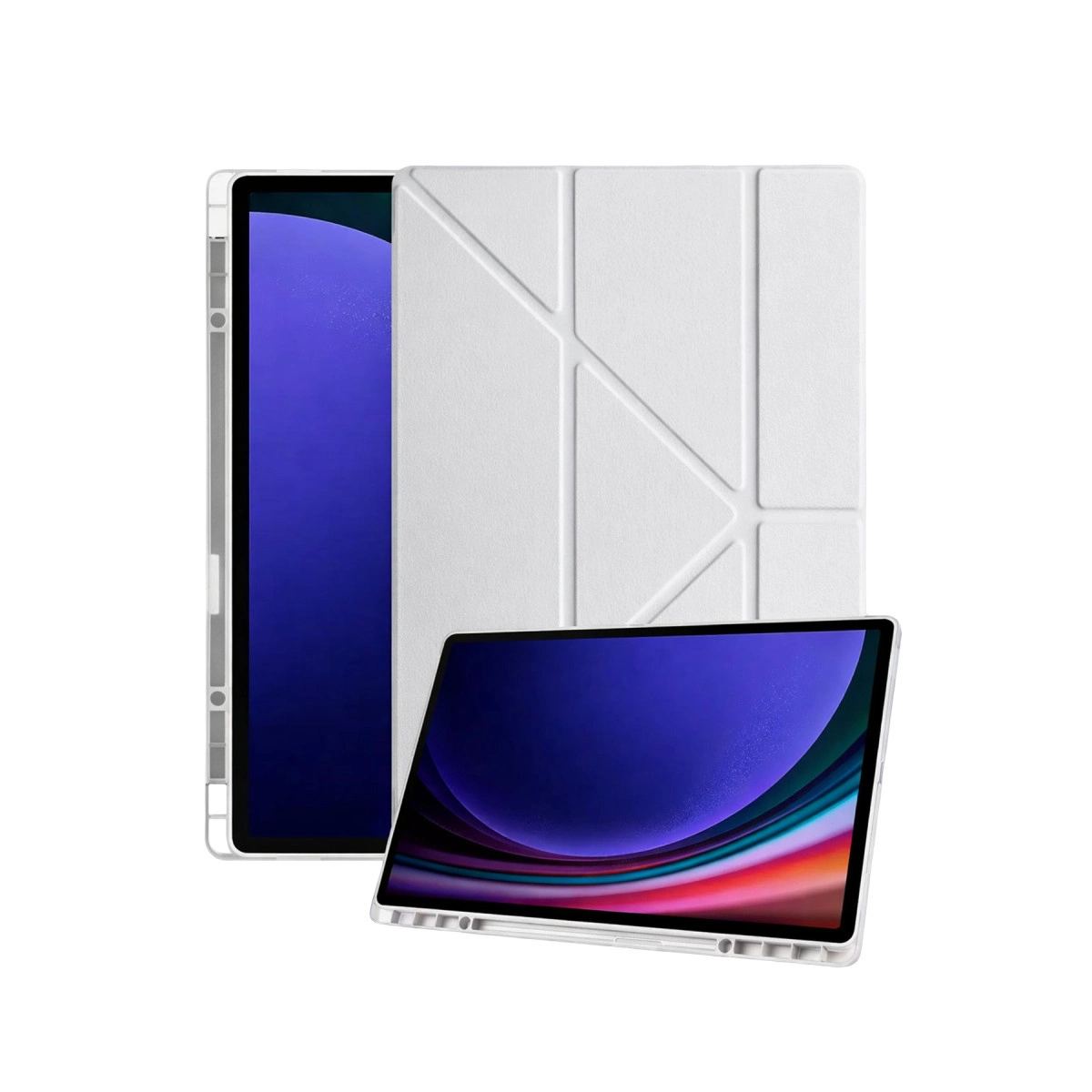 Samsung Galaxy X930 Tab S11 Ultra 14.6 Kalemlikli Mars Tablet Kılıfı - Gri