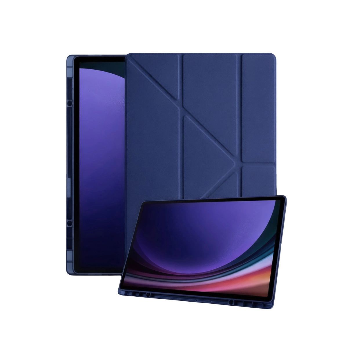 Samsung Galaxy X930 Tab S11 Ultra 14.6 Kalemlikli Mars Tablet Kılıfı - Lacivert