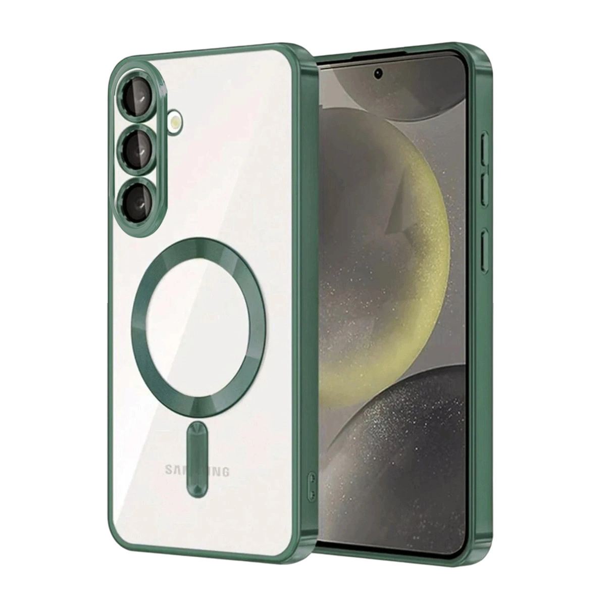 Samsung Galaxy A57 5g Kross Magneticsafe Kapak - Koyu Yeşil