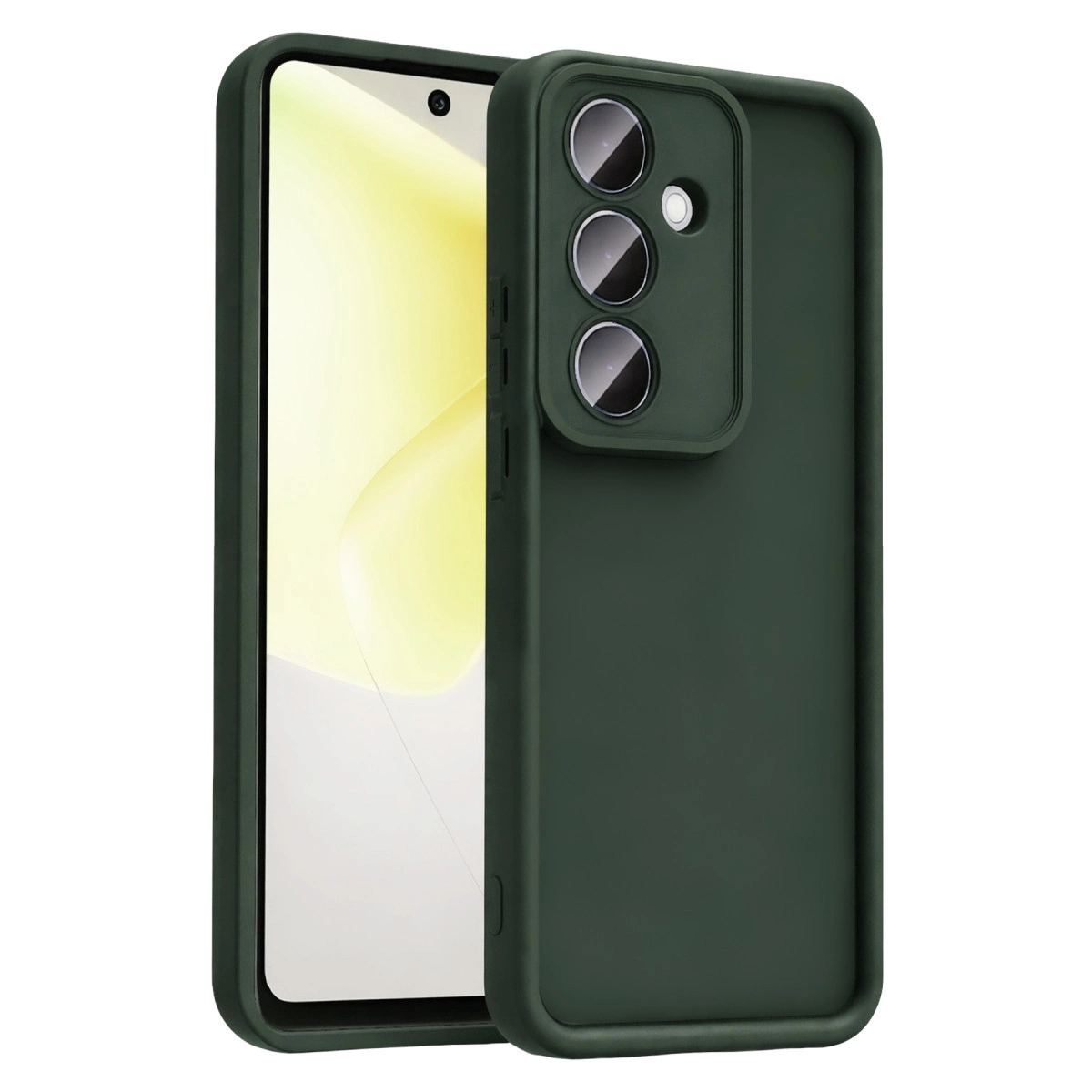 Samsung Galaxy A57 5g Viera Silikon - Koyu Yeşil