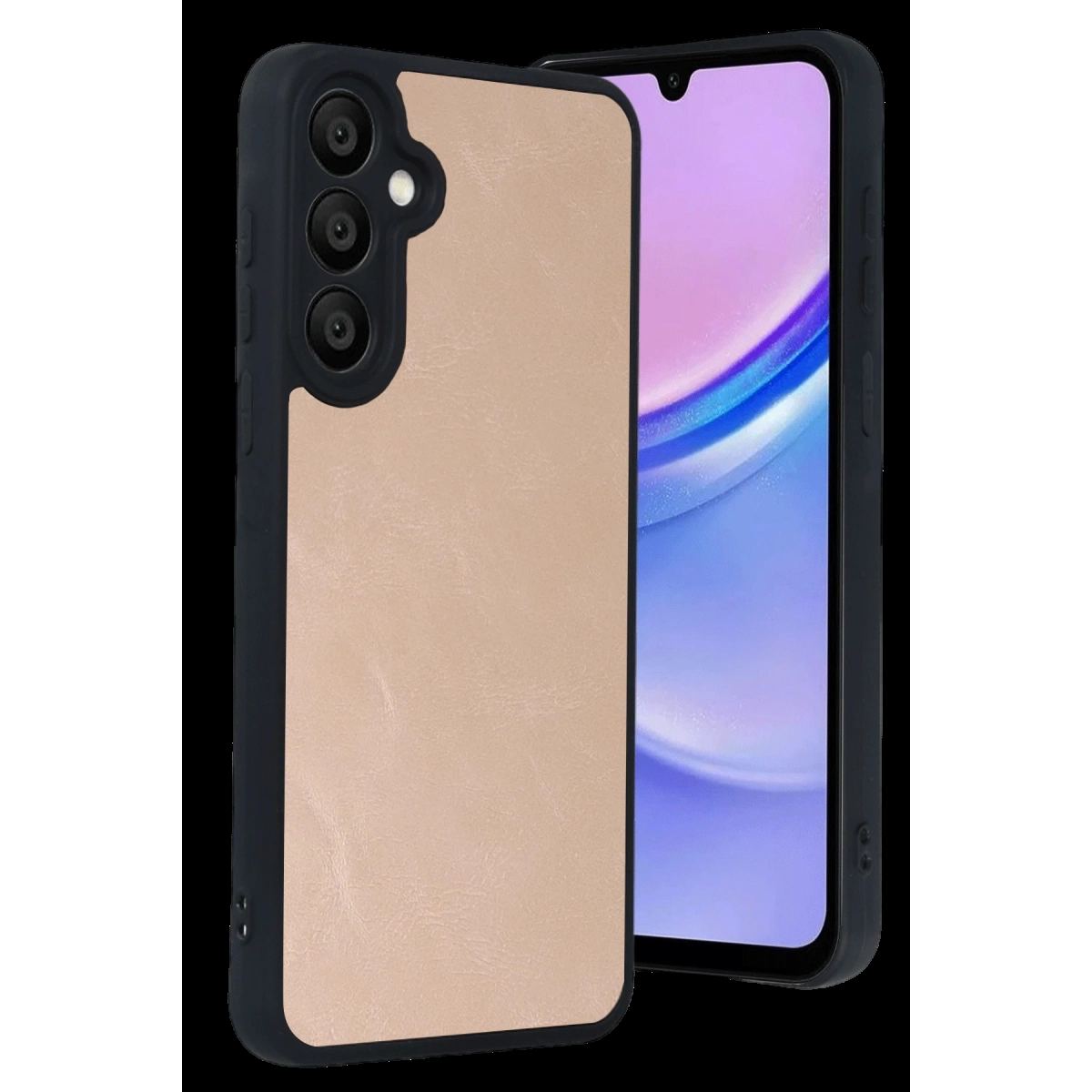 Samsung Galaxy A57 5g Aras Deri Kapak - Pudra