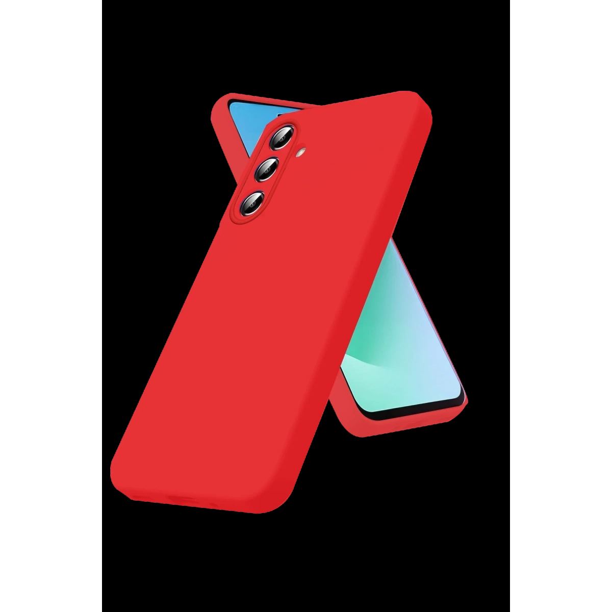 Samsung Galaxy A57 5g Nano İçi Kadife Silikon - Kırmızı