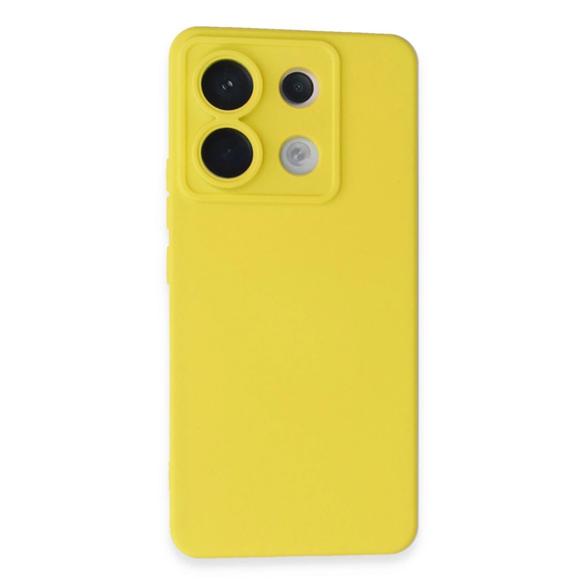 Xiaomi Redmi Note 13 Pro 5g Kılıf Nano İçi Kadife Silikon - Sarı